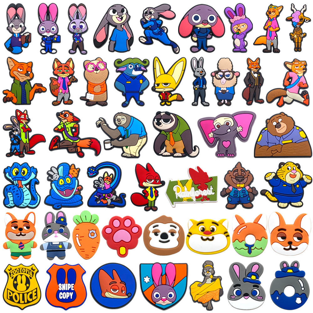 Zootopia Party Games - 10/46Pcs New Zootopia Series Shoe Charms