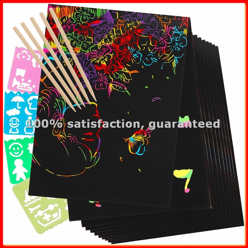Party Games Game - Scratch Paper Art Set, Black Crafts
