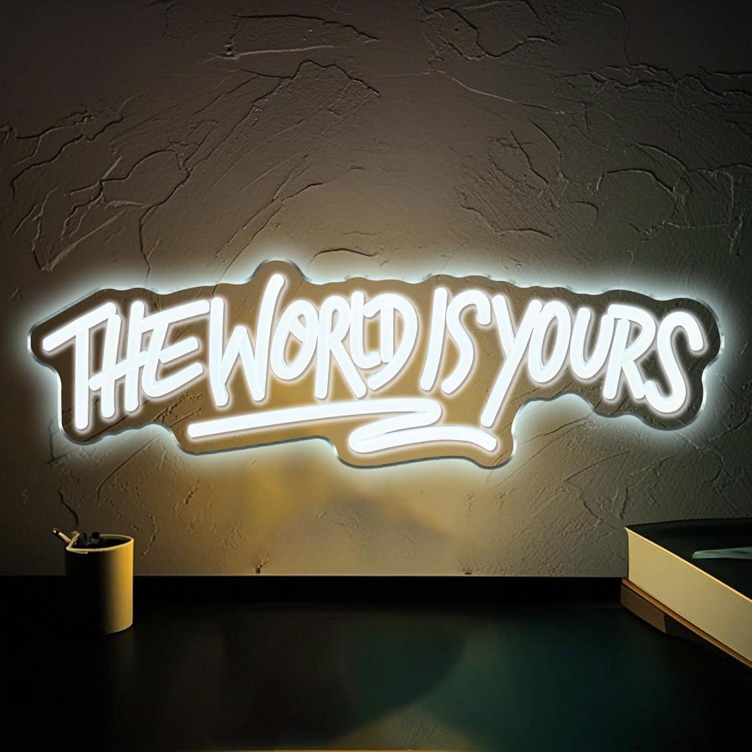 Party Games Game - The World is Yours Neon Sign