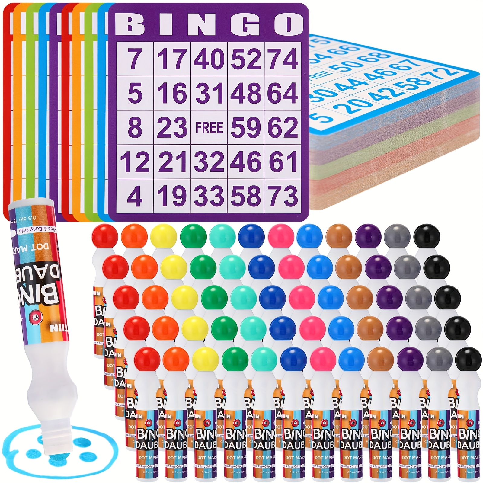 Party Games Game - Set of 148 Bingo Game Cards