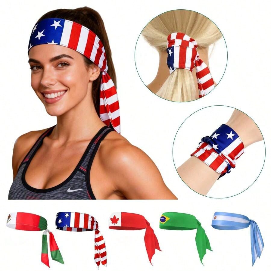 Party Games Usa - USA Canada Mexico Fan Stretch Print