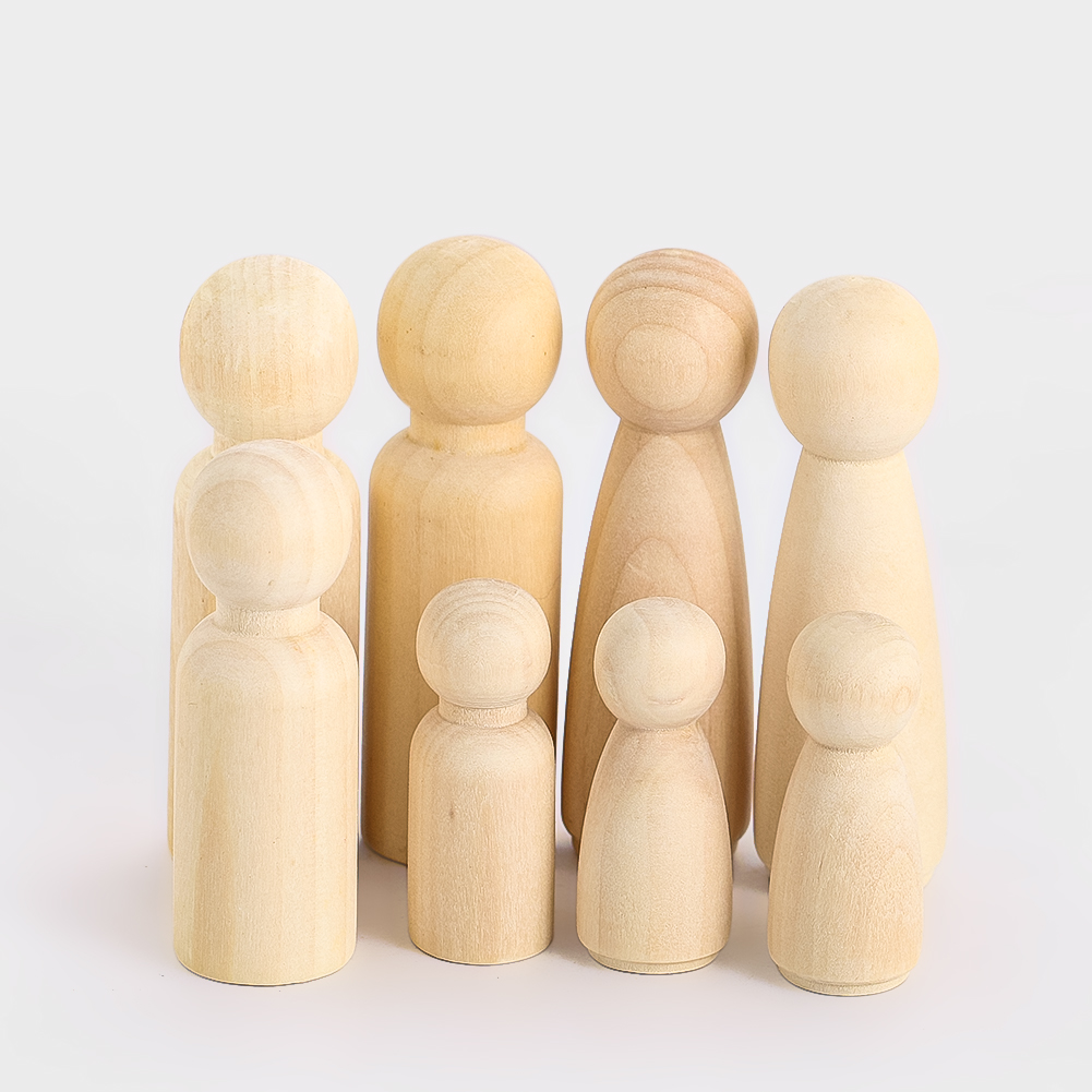 2PCS Wooden Puppet Solidwood C - Party Games Simple のレビューと価格