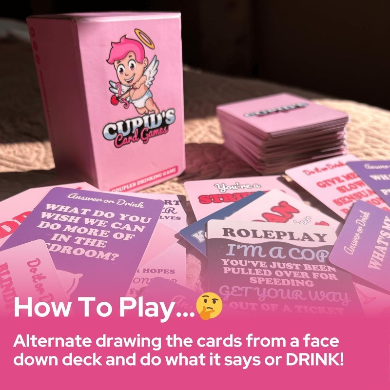 Cupid Lovers Drinking Card Gam - Party Games Adults Drinking のレビューと価格