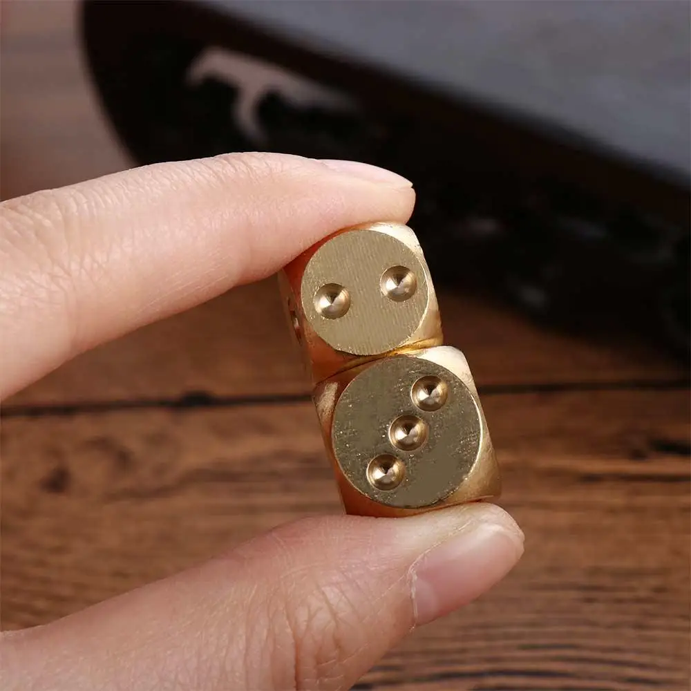 10/5PCS Brass Game Dice 15MM B - Party Games Juegos De Mesa のレビューと価格