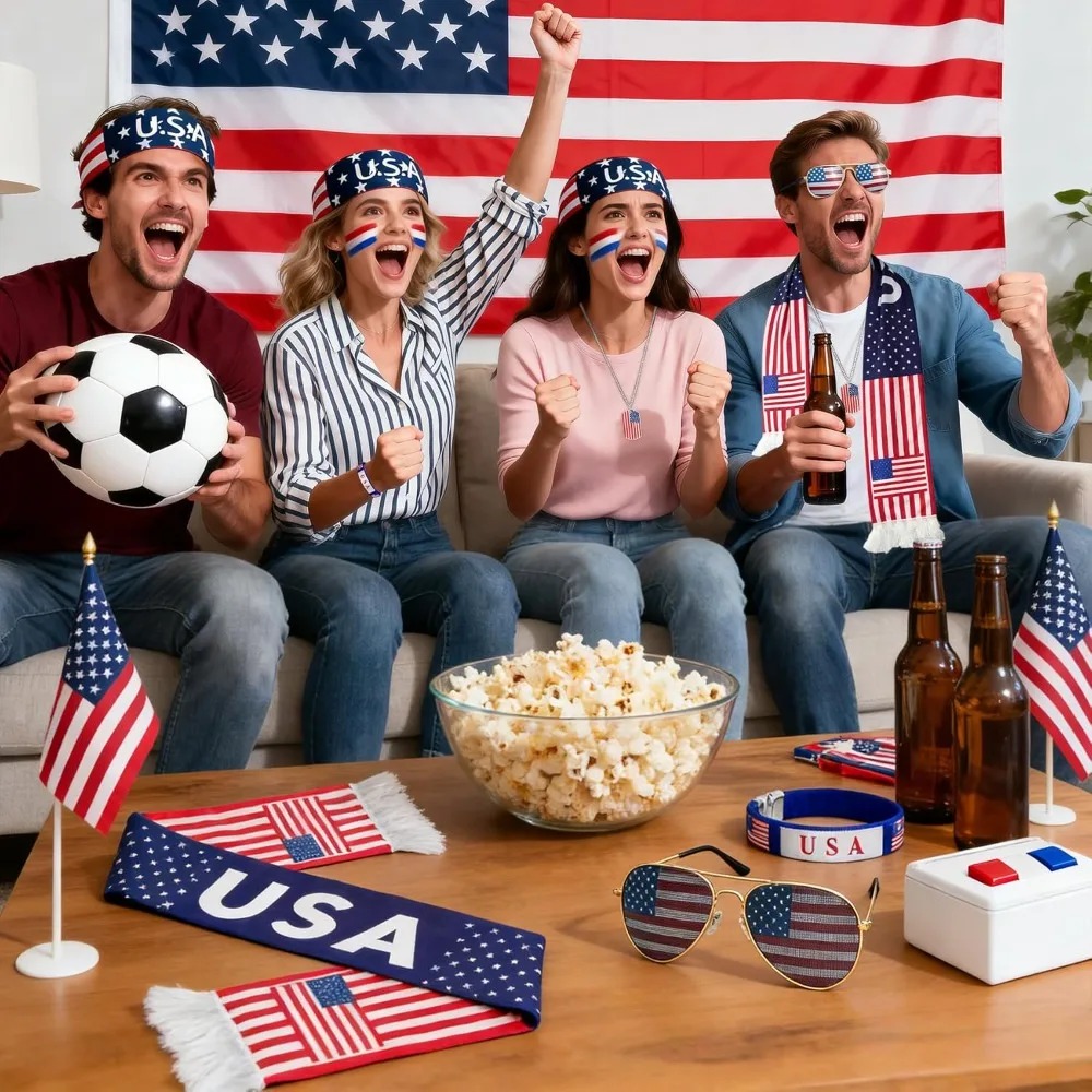 2026 USA Fan Kit Patriotic Sup - Party Games Usa のレビューと価格