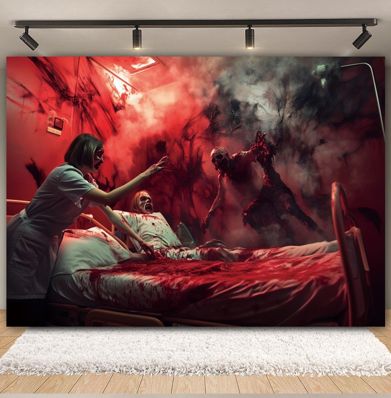 Horror Halloween Decor Backgro - Party Games Lab のレビューと価格