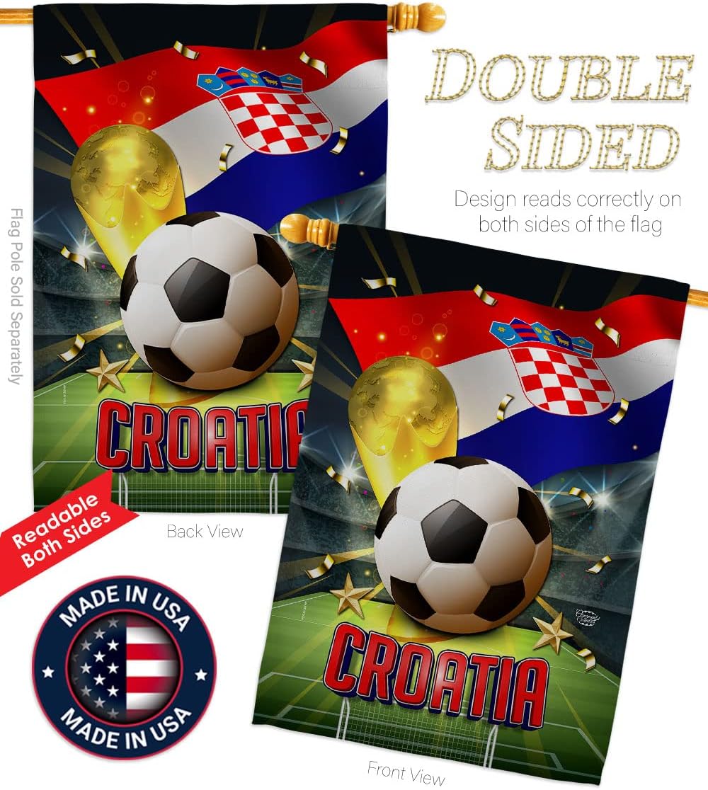 Banner Wall Art with Flag Pole - Party Games Usa のレビューと価格