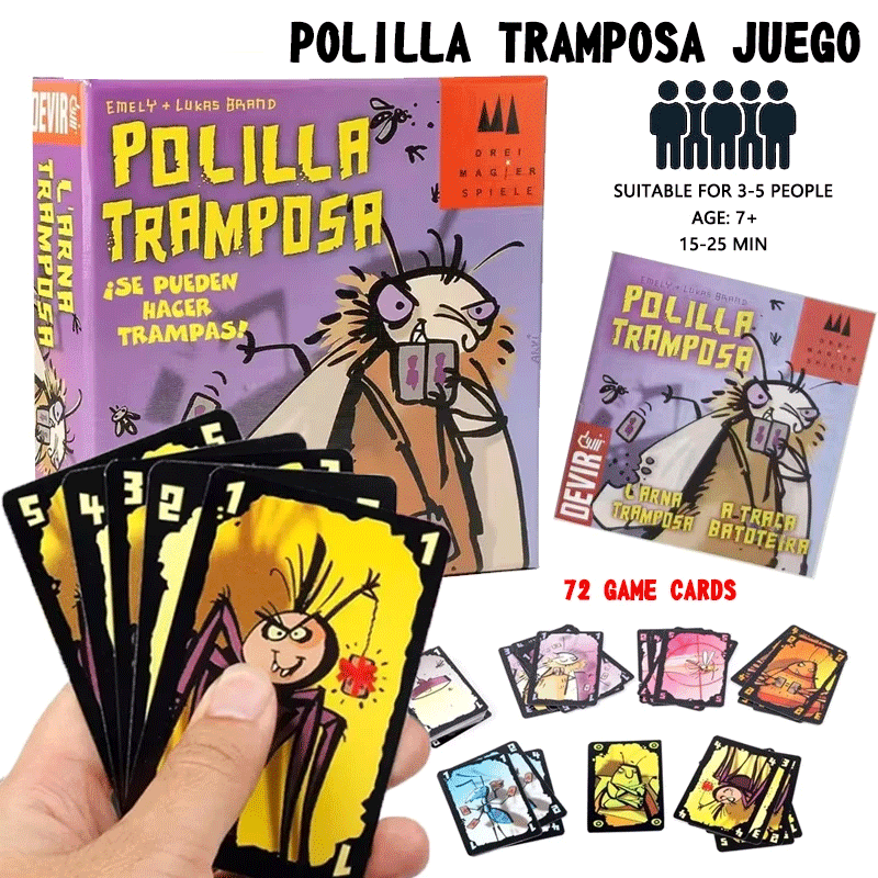 Cheating Moth Spanish Card Gam - Party Games Juegos De Mesa のレビューと価格