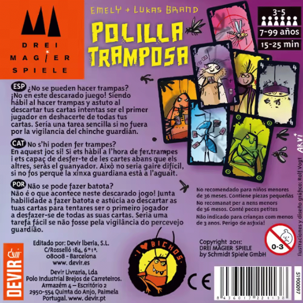 Cheating Moth Spanish Card Gam - Party Games Juegos De Mesa のレビューと価格