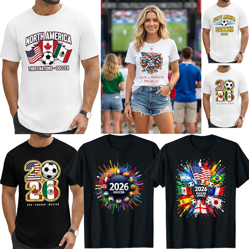 2026 Soccer Fan T-Shirt Men US - Party Games Usa のレビューと価格