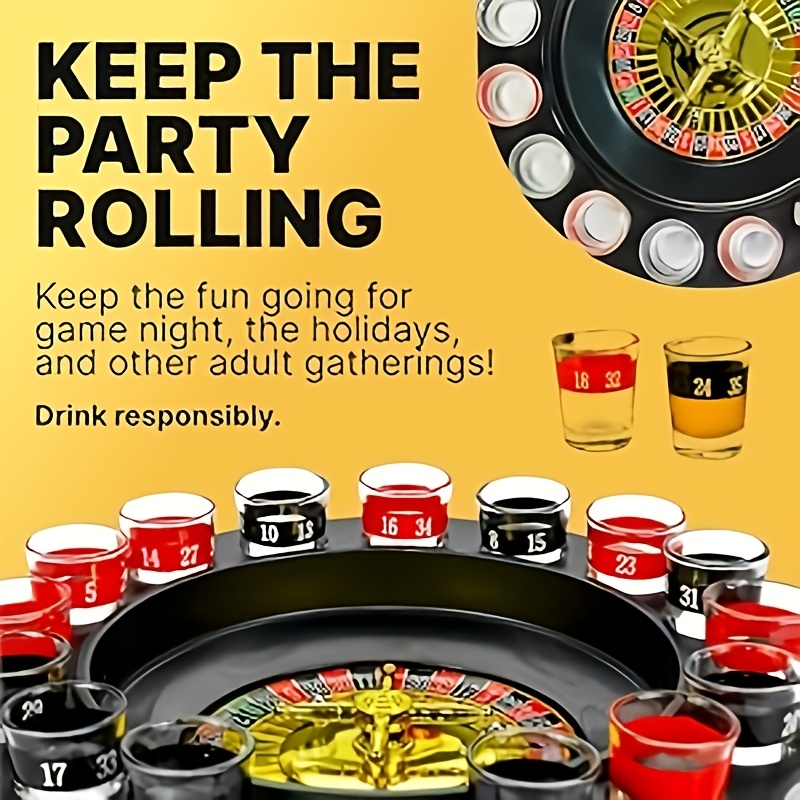 16 Cups Rotating Drinking Game - Party Games Adults Drinking のレビューと価格