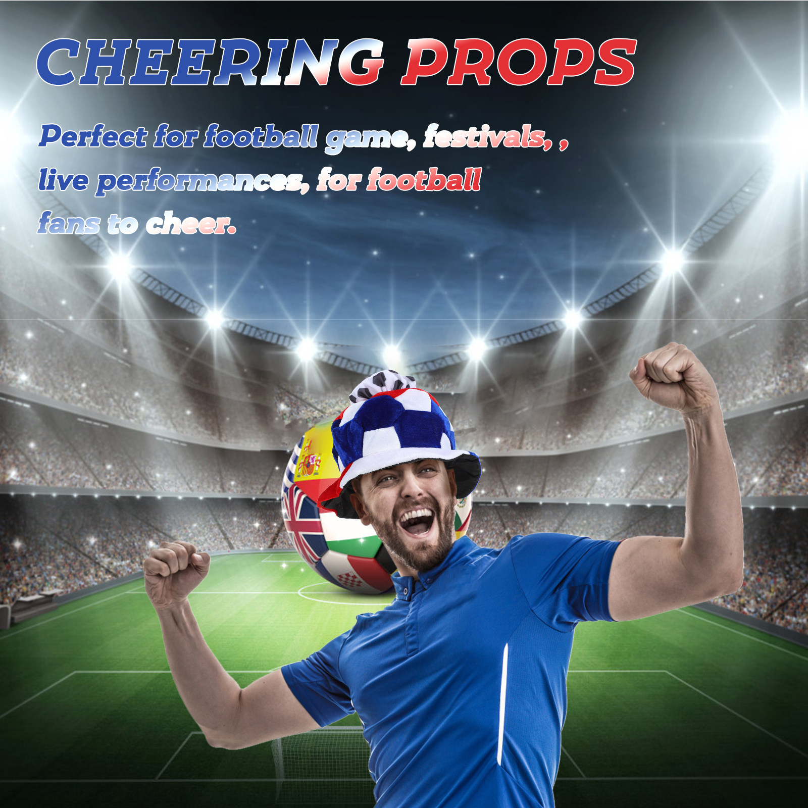 Football Themed Cheer Cap Socc - Party Games Competition のレビューと価格