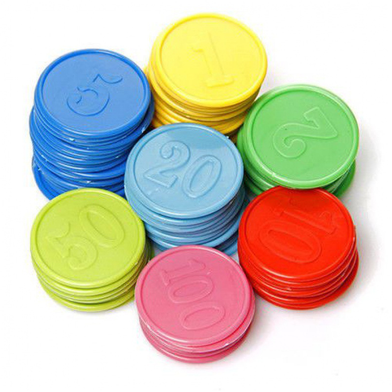 Poker Chips With Numbers Count - Party Games Juegos De Mesa のレビューと価格
