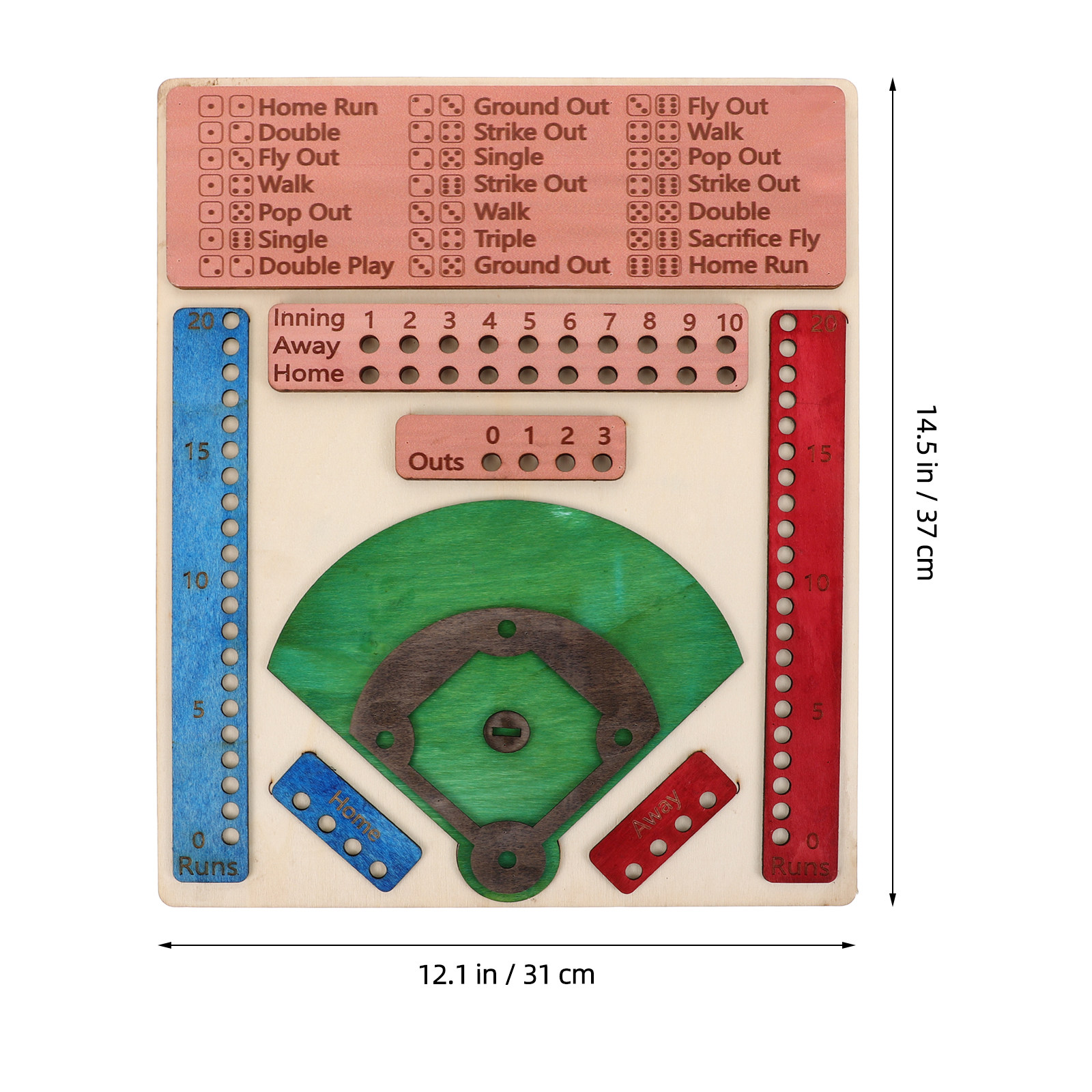 Wooden Baseball Board Game for - Party Games Competition のレビューと価格