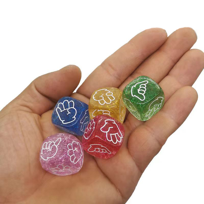 5PCS Rock Paper Scissors Dice  - Party Games Juegos De Mesa のレビューと価格