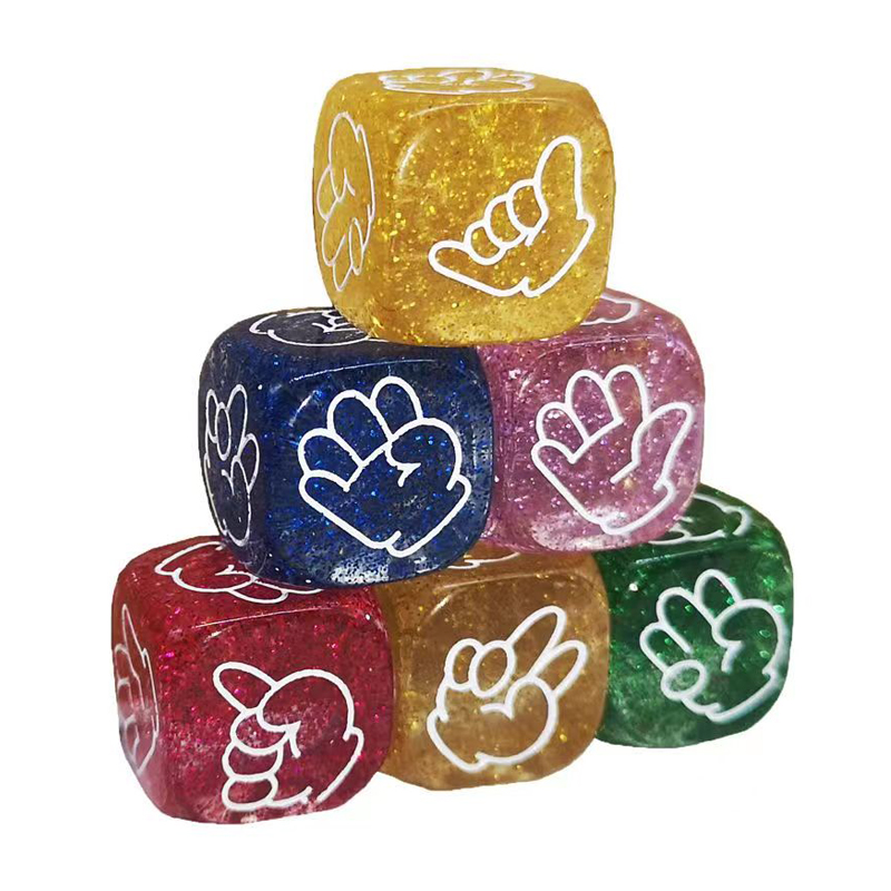 5PCS Rock Paper Scissors Dice  - Party Games Juegos De Mesa のレビューと価格