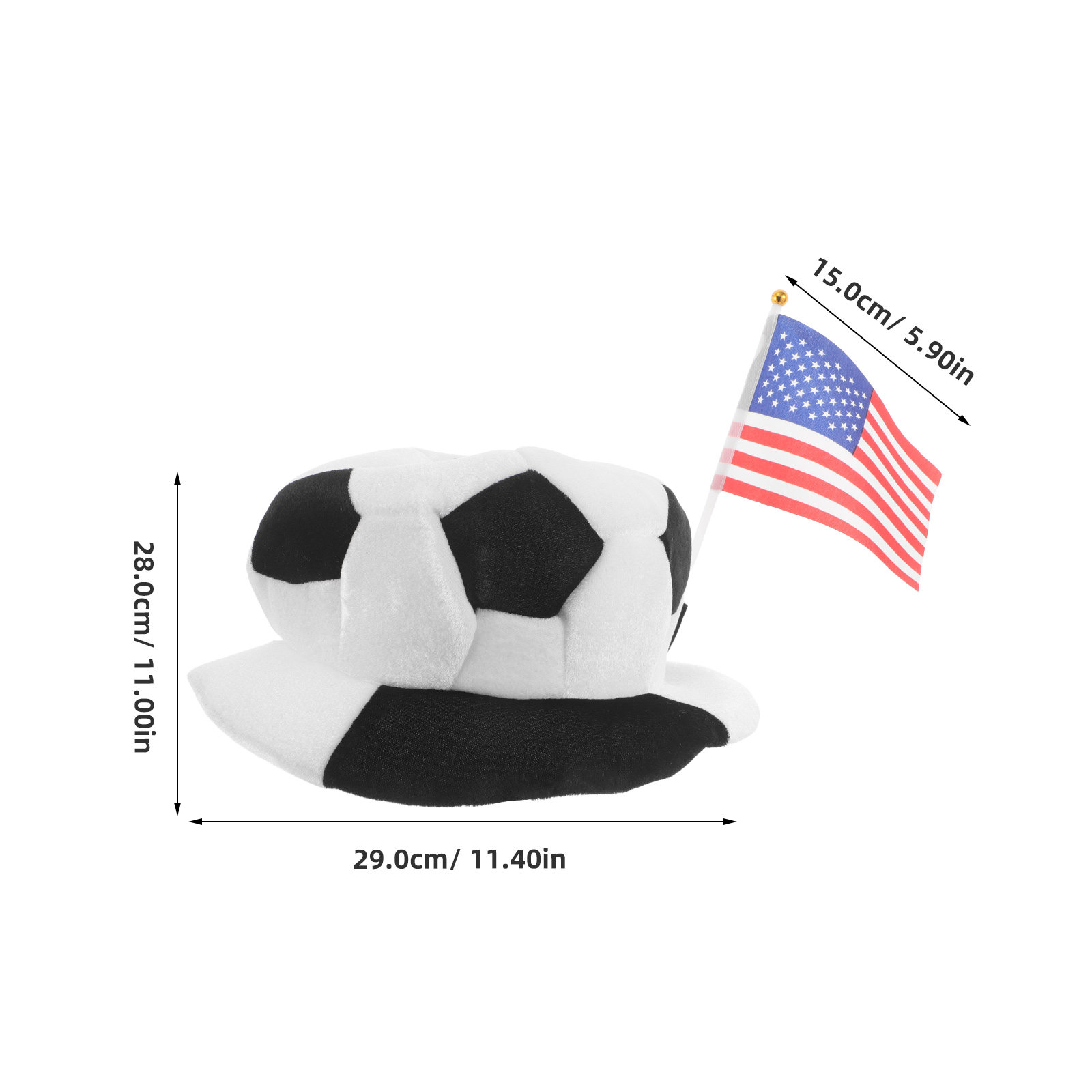 Soccer Party Hat Usa Flag Desi - Party Games Usa のレビューと価格
