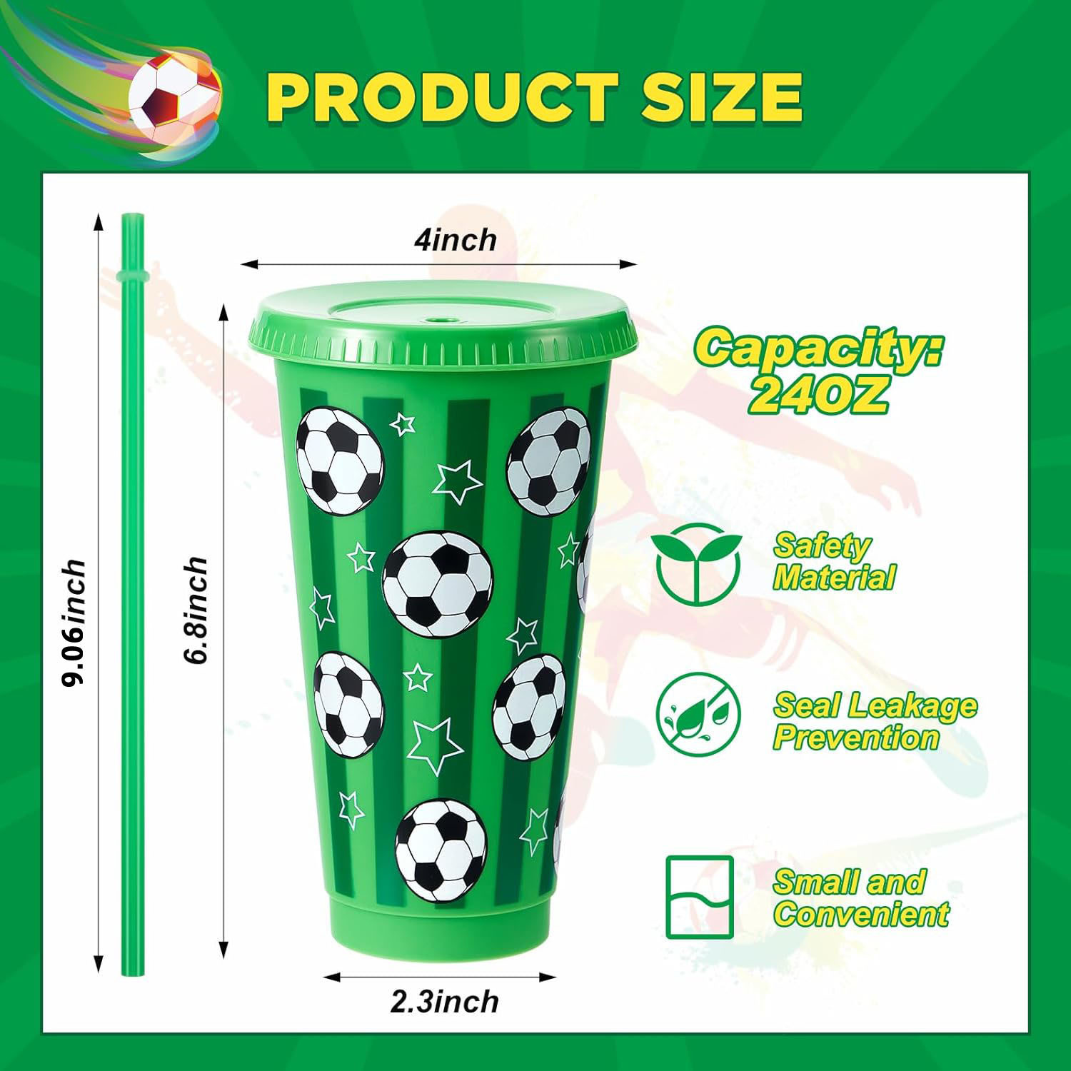6/12Pcs 710ML Plastic Football - Party Games Adults Drinking のレビューと価格