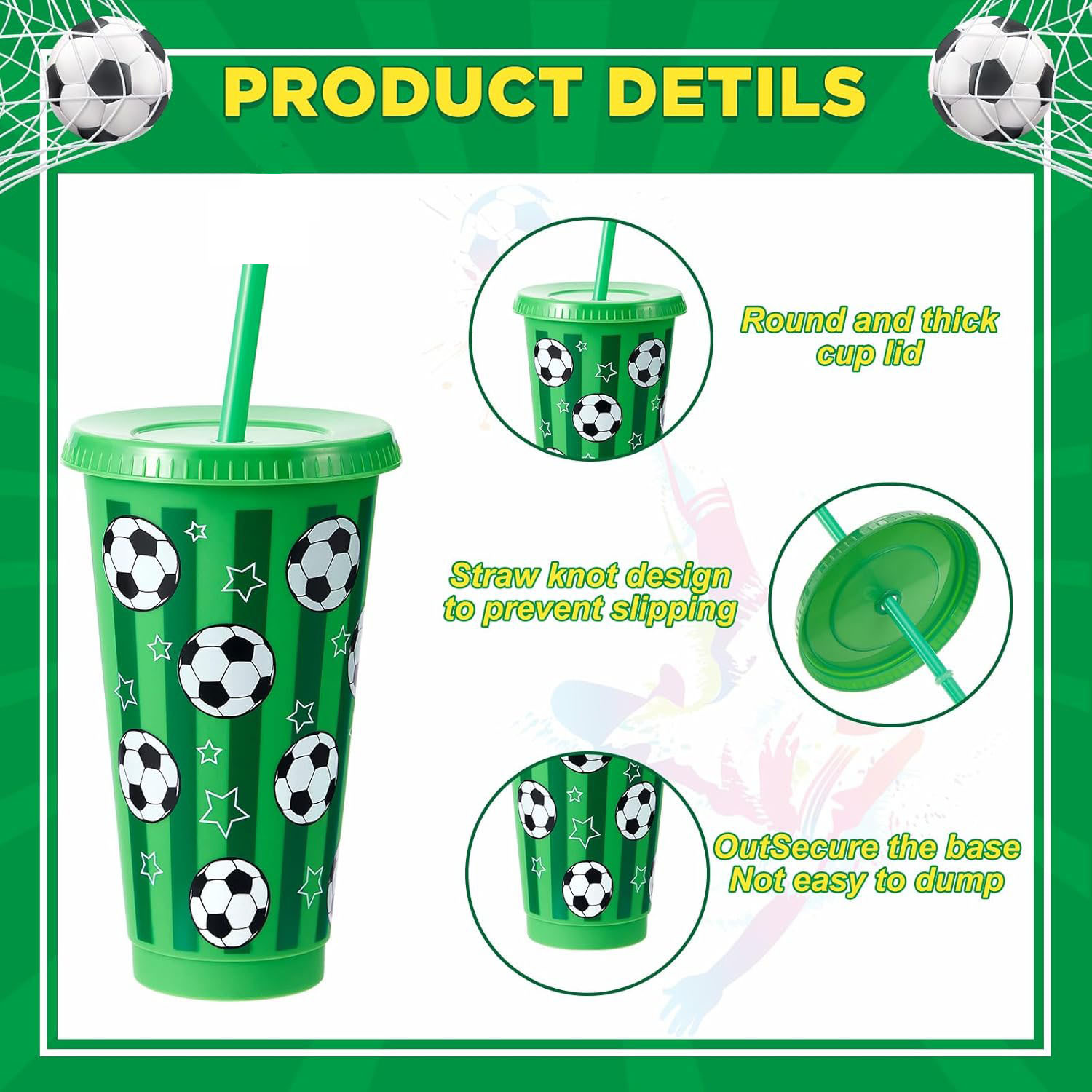 6/12Pcs 710ML Plastic Football - Party Games Adults Drinking のレビューと価格