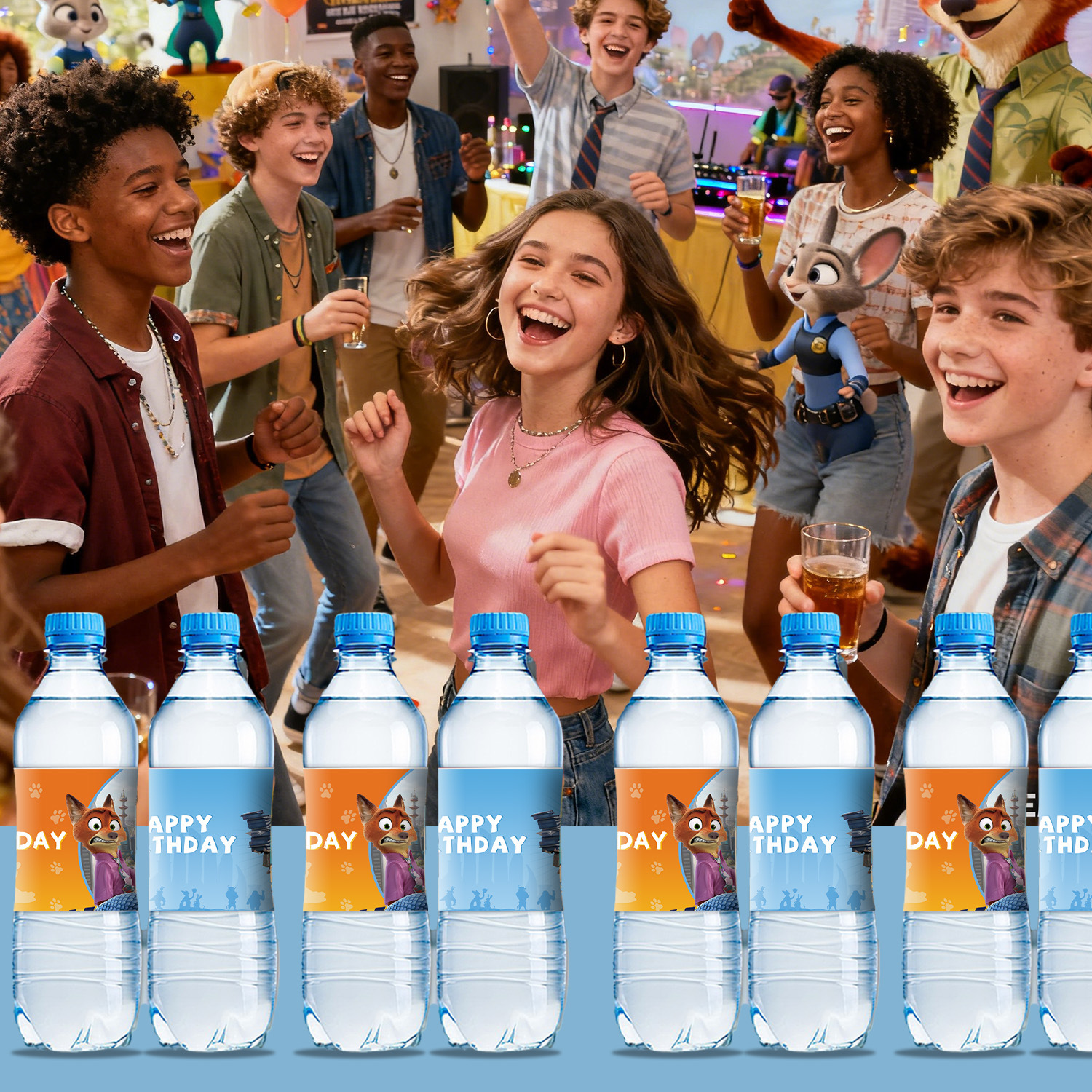 10/40pcs Zootopia Bottle Stick - Zootopia Party Games のレビューと価格