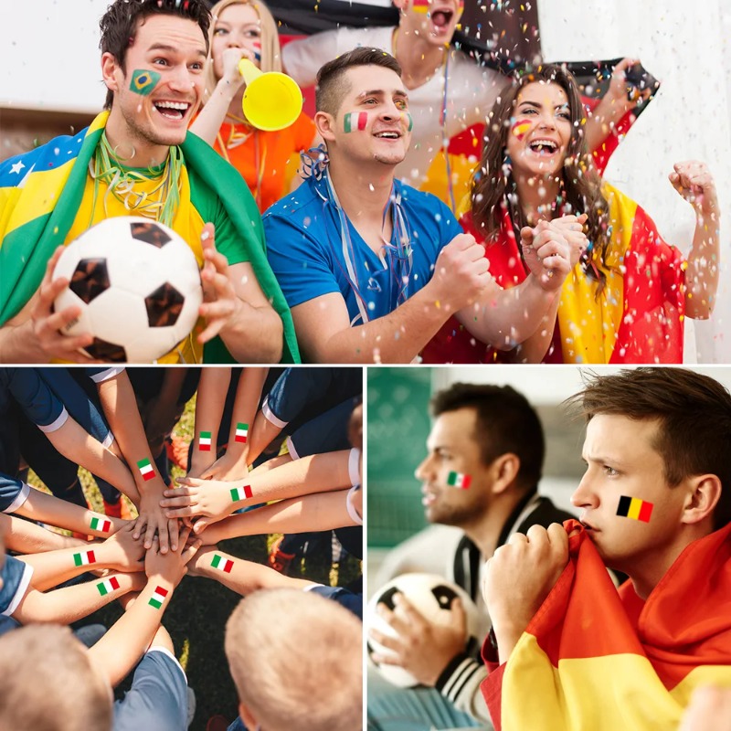 10-50PCS  Temporary Flag Tatto - Party Games Usa のレビューと価格