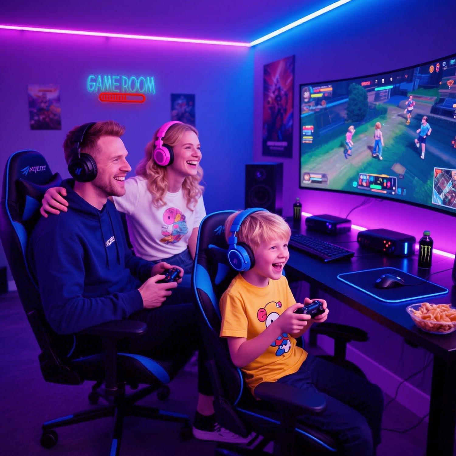 Game Room Neon Sign USB Powere - Party Games Game のレビューと価格