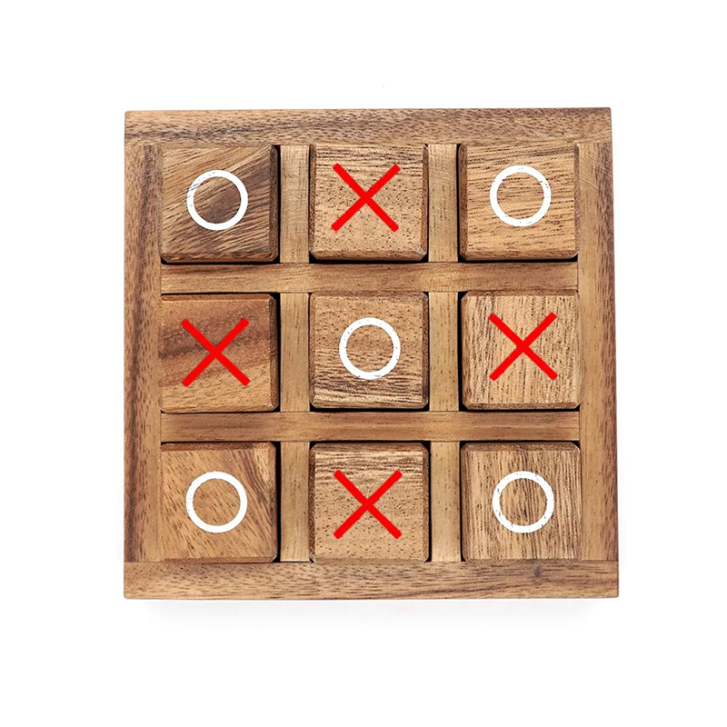 Wooden Tic Tac Toe Board Game  - Party Games Juegos De Mesa のレビューと価格