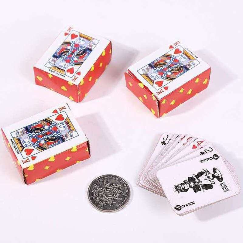 5PCS Mini Poker Playing Cards  - Party Games Juegos De Mesa のレビューと価格
