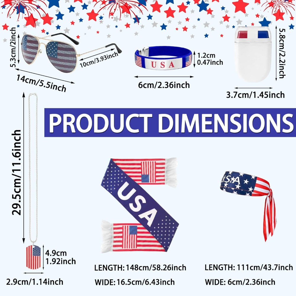 2026 USA Fan Kit Patriotic Sup - Party Games Usa のレビューと価格