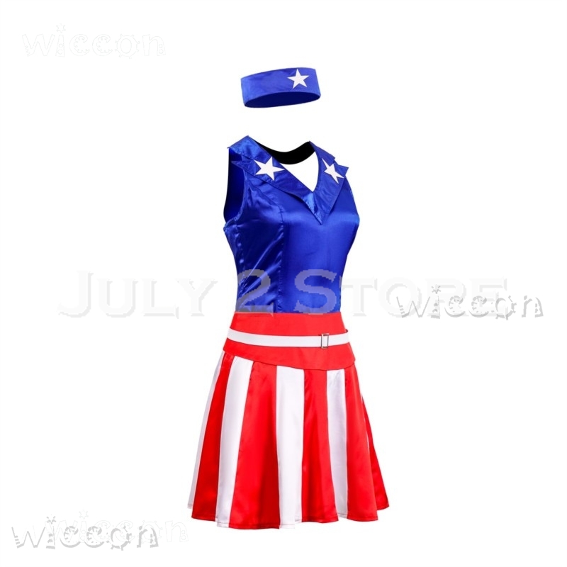 Women’s American Flag Cheerlea - Party Games Usa のレビューと価格