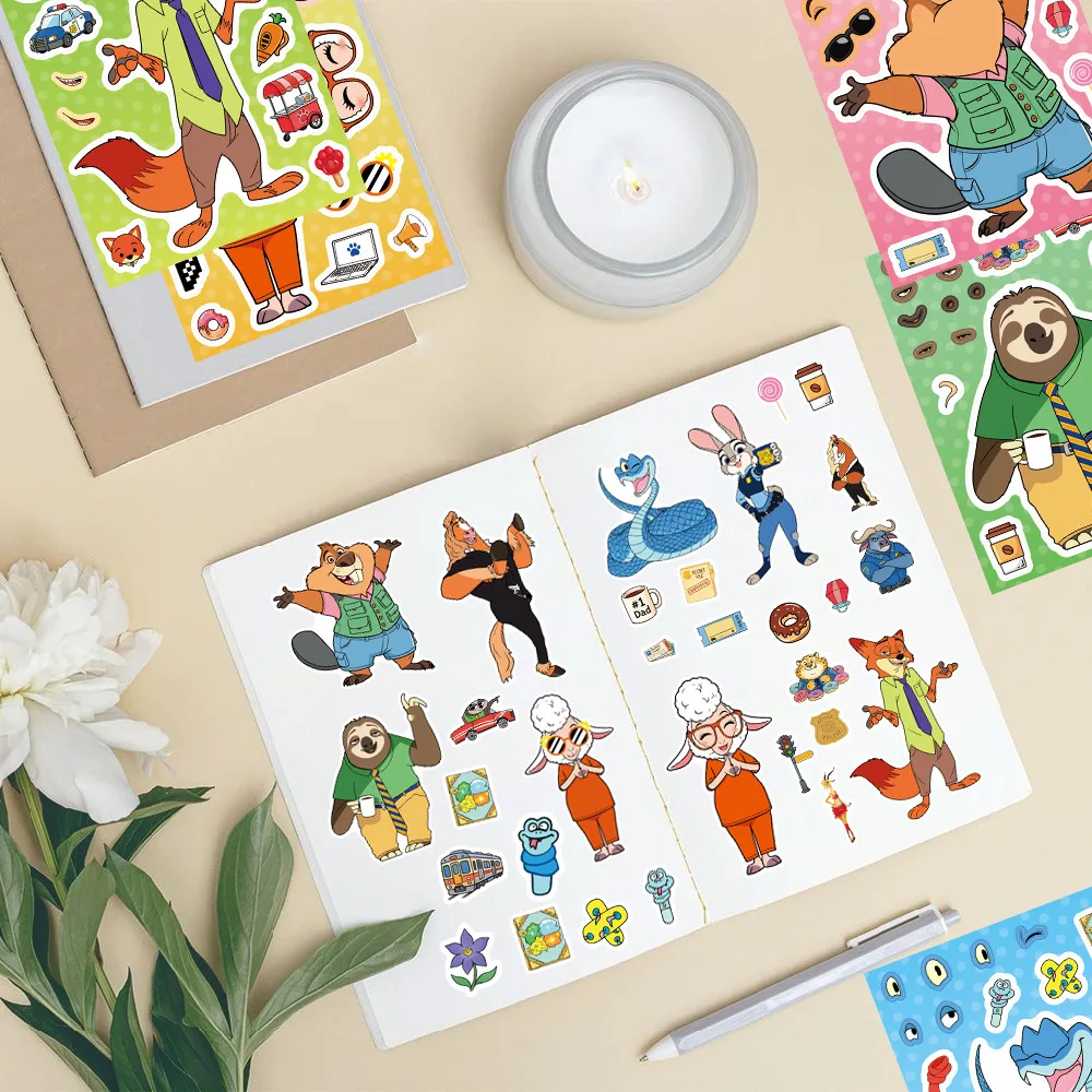 8/16Sheets Make a Face Zootopi - Zootopia Party Games のレビューと価格