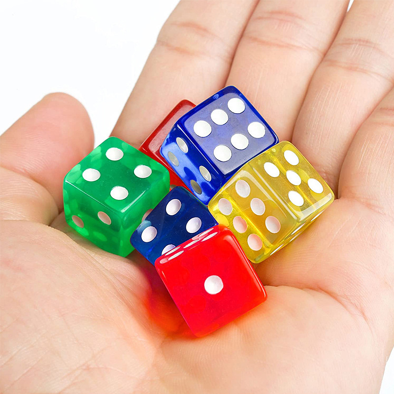 12PCS 16MM Transparent Dice Fo - Party Games Juegos De Mesa のレビューと価格