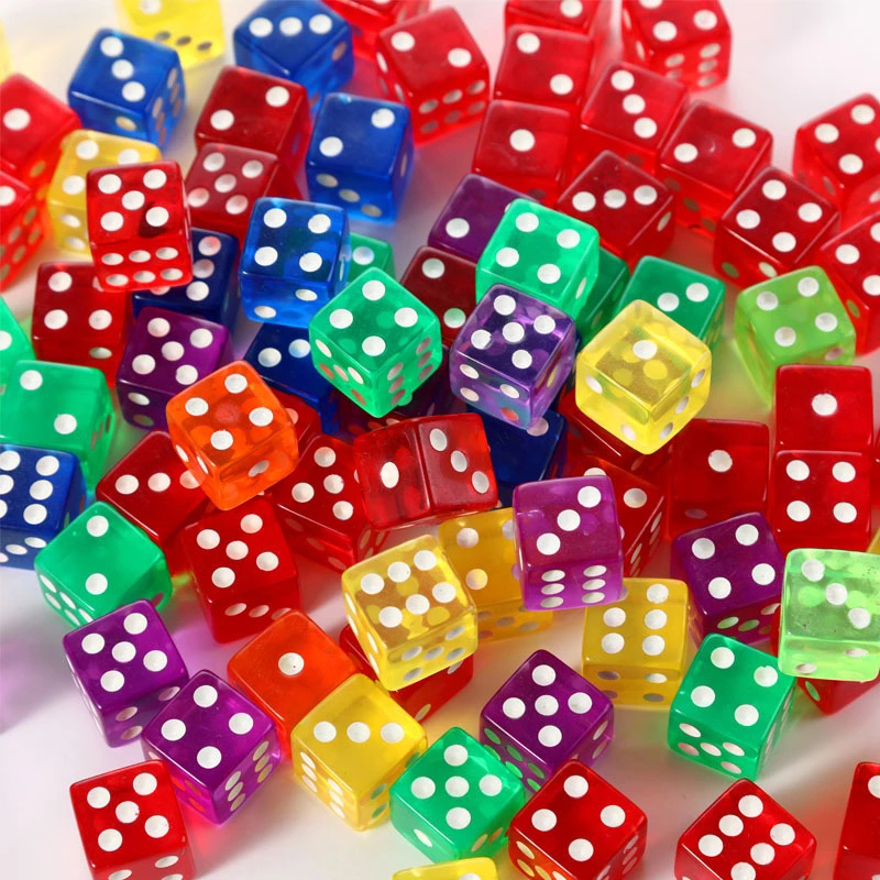 12PCS 16MM Transparent Dice Fo - Party Games Juegos De Mesa のレビューと価格