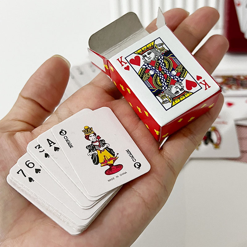 Mini Poker Playing Cards Cute  - Party Games Juegos De Mesa のレビューと価格