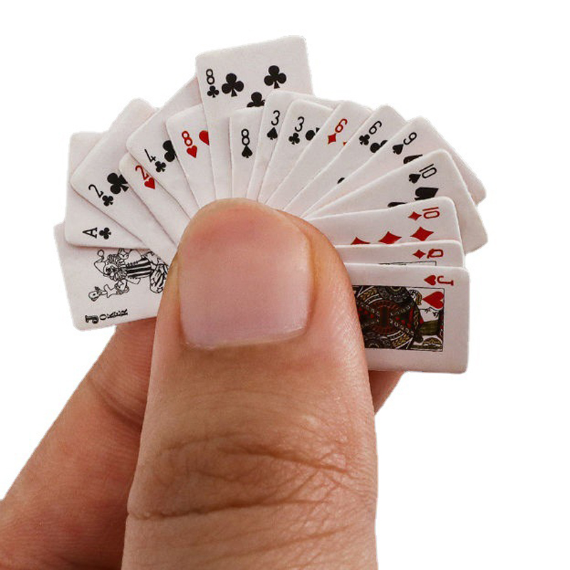 Mini Poker Playing Cards Cute  - Party Games Juegos De Mesa のレビューと価格