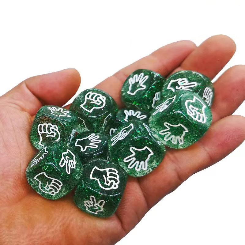 10PCS Glitter Dice 6 Sided 20M - Party Games Juegos De Mesa のレビューと価格