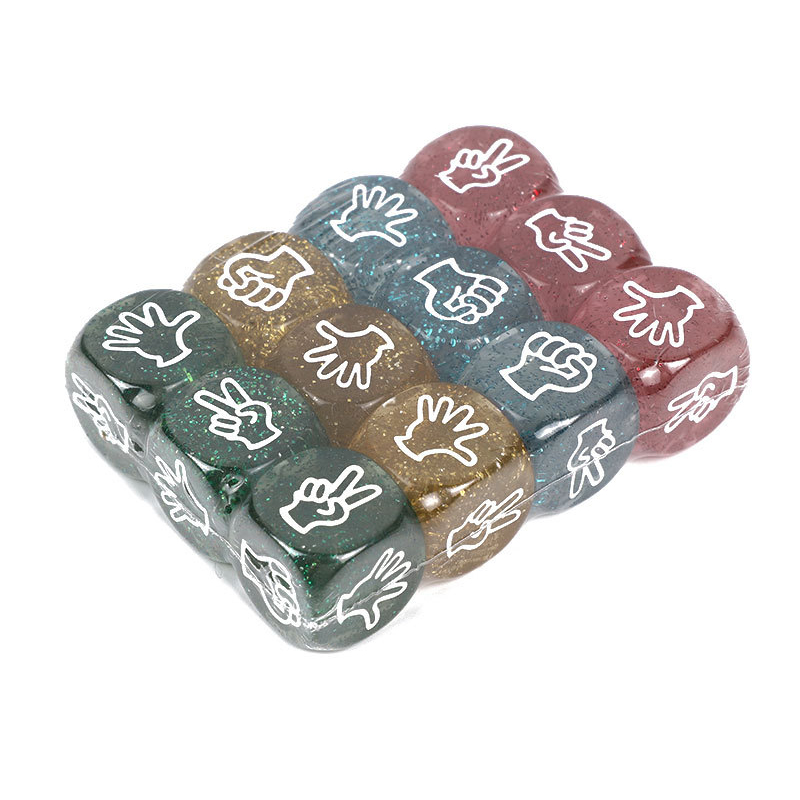 10PCS Glitter Dice 6 Sided 20M - Party Games Juegos De Mesa のレビューと価格