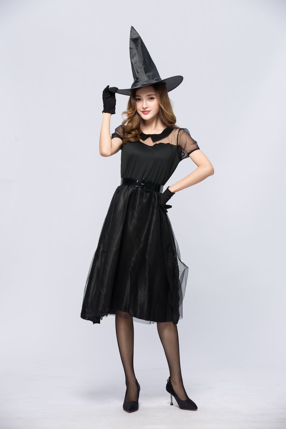 Halloween Black Veil Witch Cos - Party Games Simple のレビューと価格