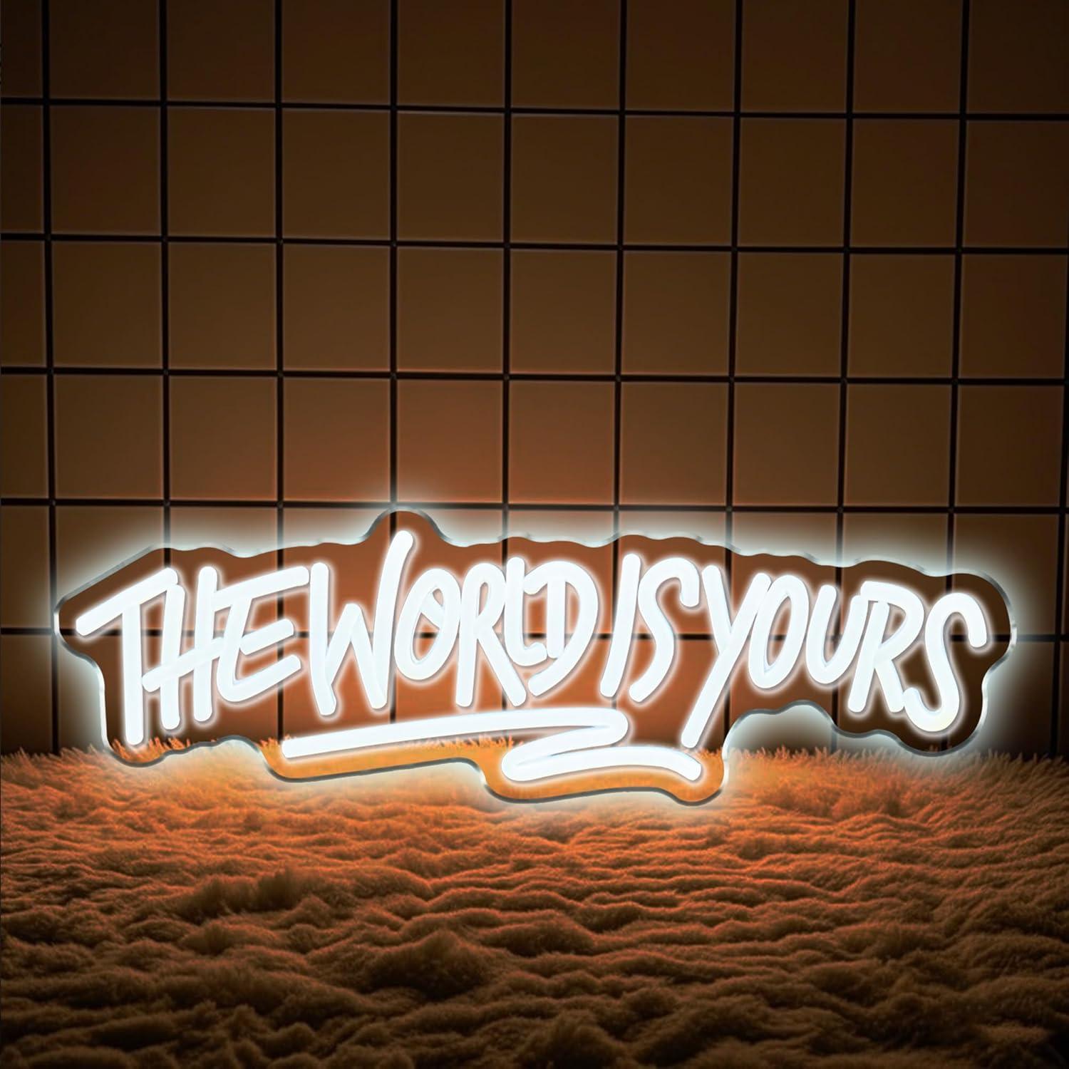 The World is Yours Neon Sign U - Party Games Game のレビューと価格