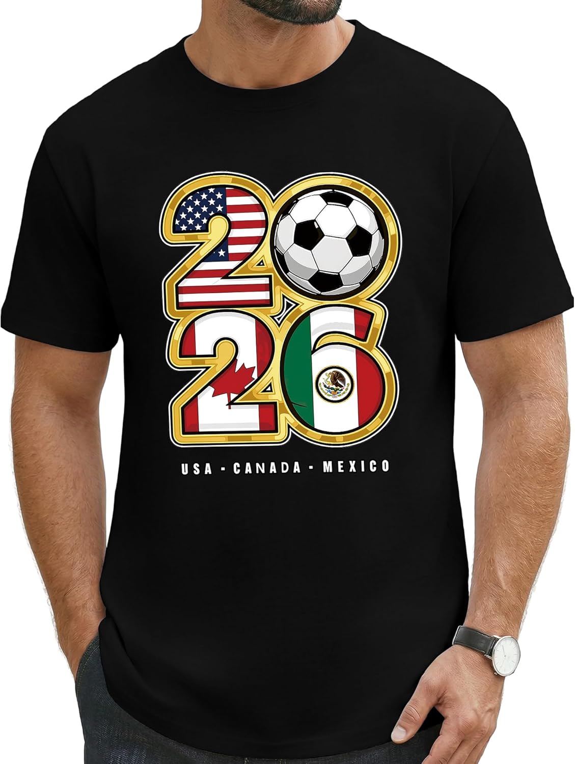 2026 Soccer Fan T Men USA Cana - Party Games Usa のレビューと価格