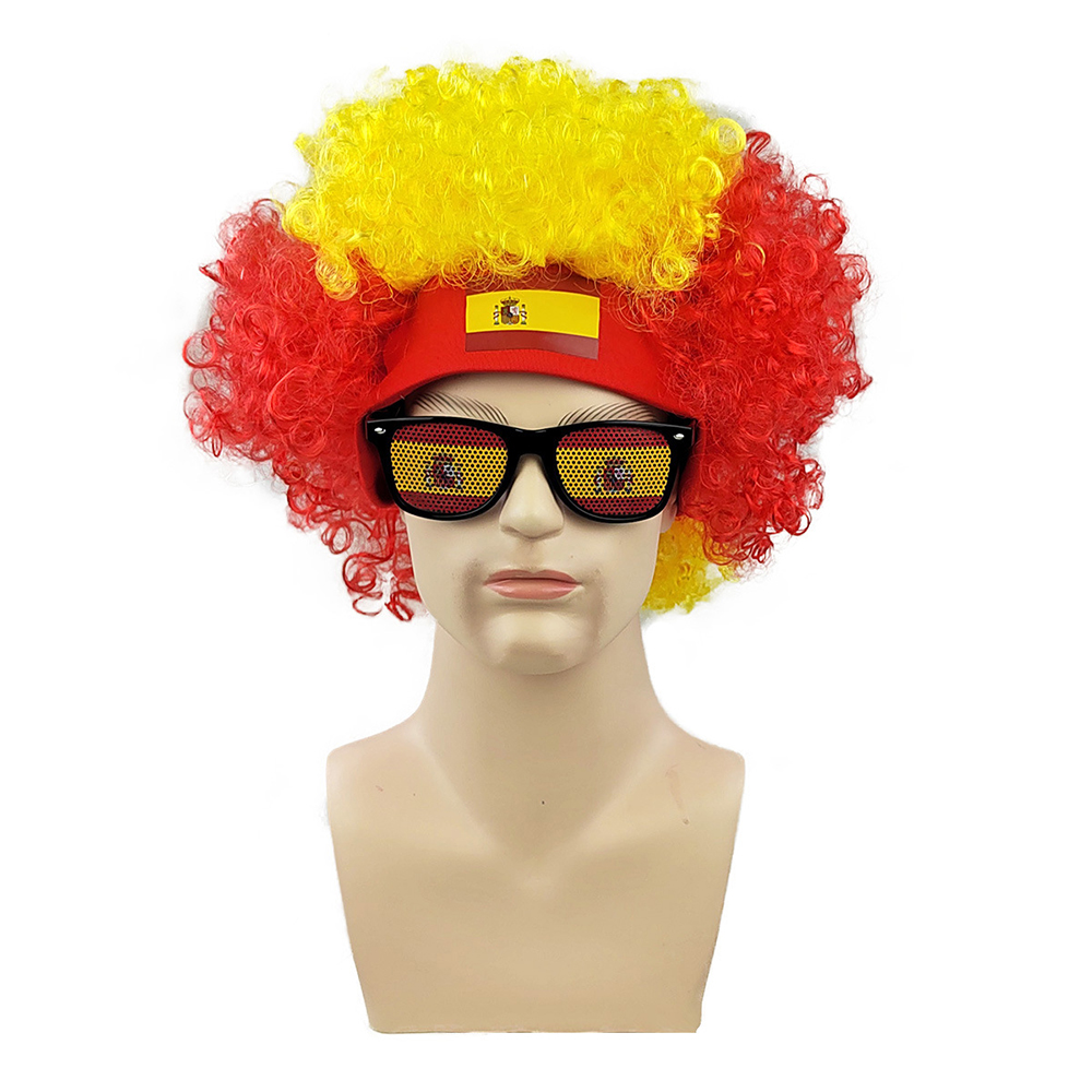 USA Flag Afro Wig + Sunglasses - Party Games Usa のレビューと価格