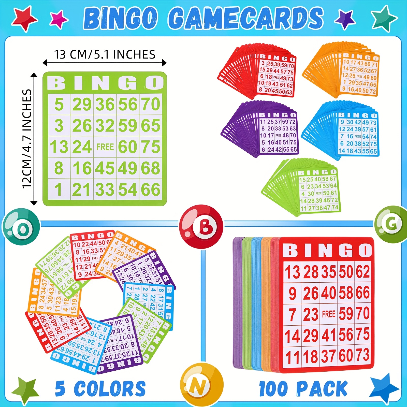 Set of 148 Bingo Game Cards in - Party Games Game のレビューと価格