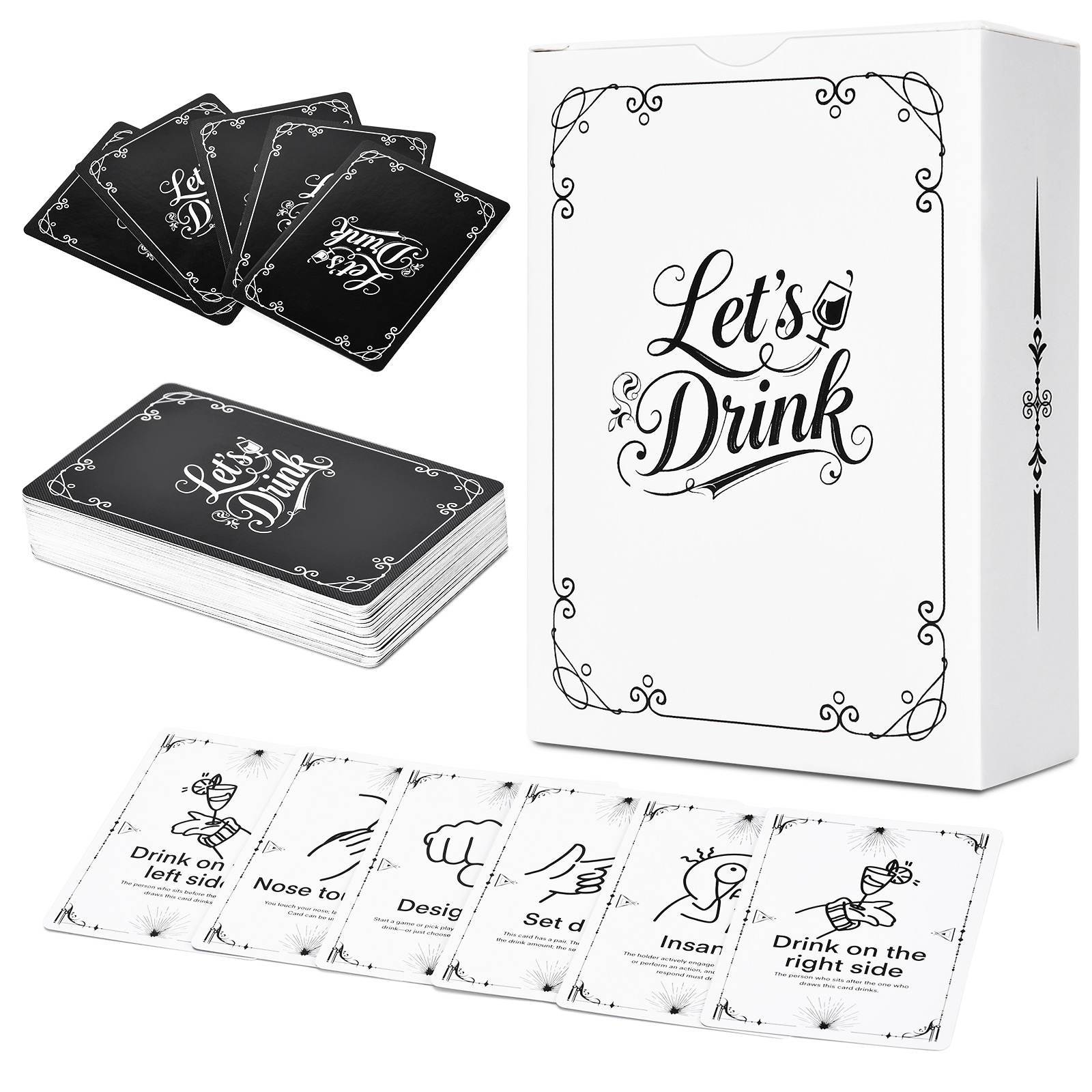 Adult Drinking Game Cards – 52 - Party Games Adults Drinking のレビューと価格