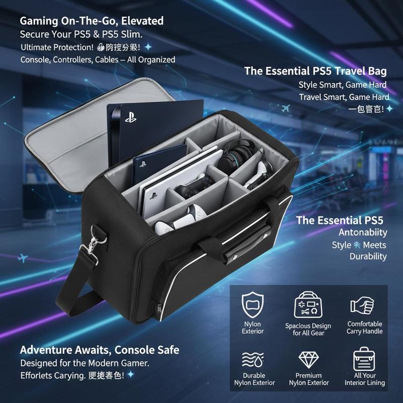 Game Console Suitcase 17x12x7  - Party Games In Ps5 のレビューと価格