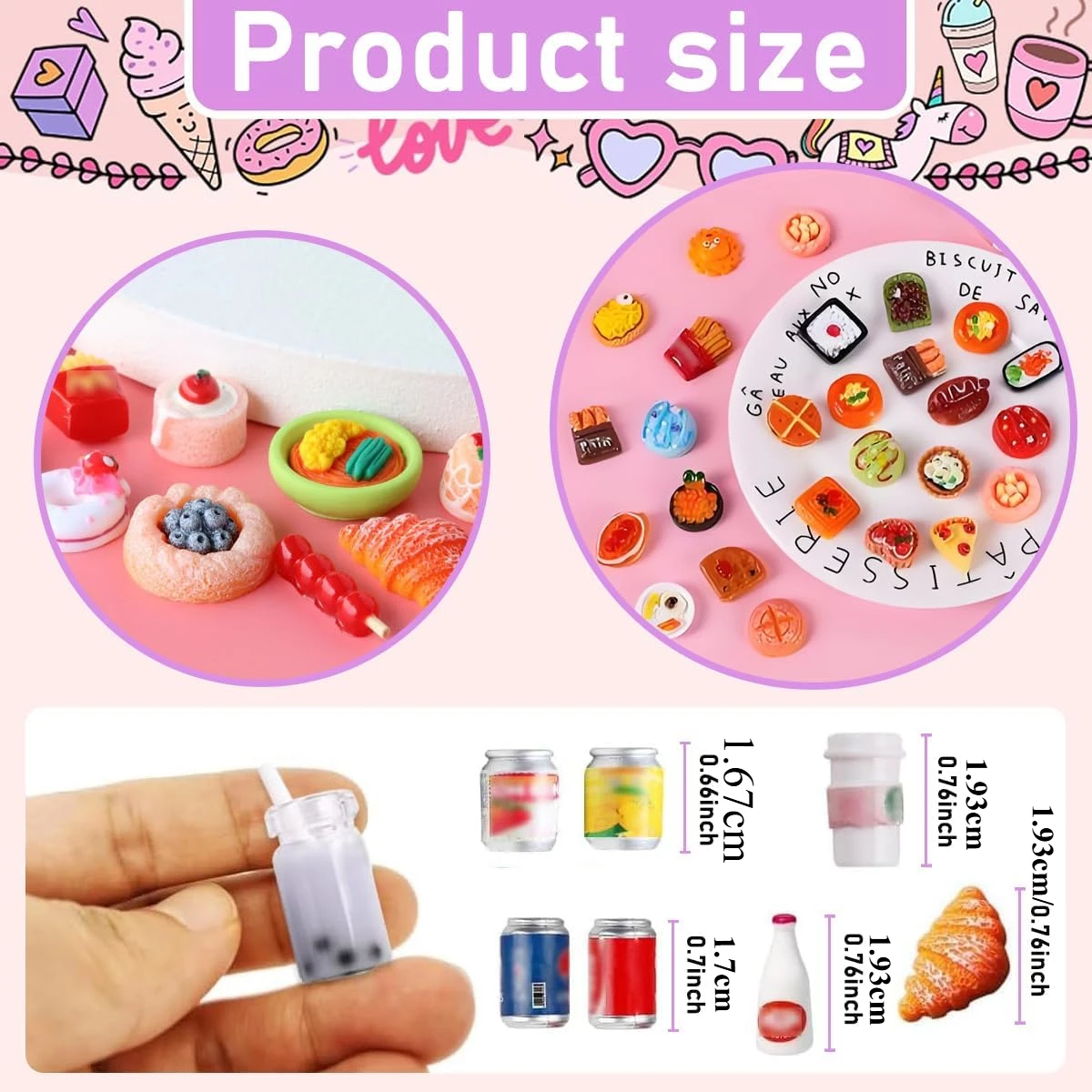 10Pcs Miniature Food Drink Bot - Party Games You Can Play のレビューと価格