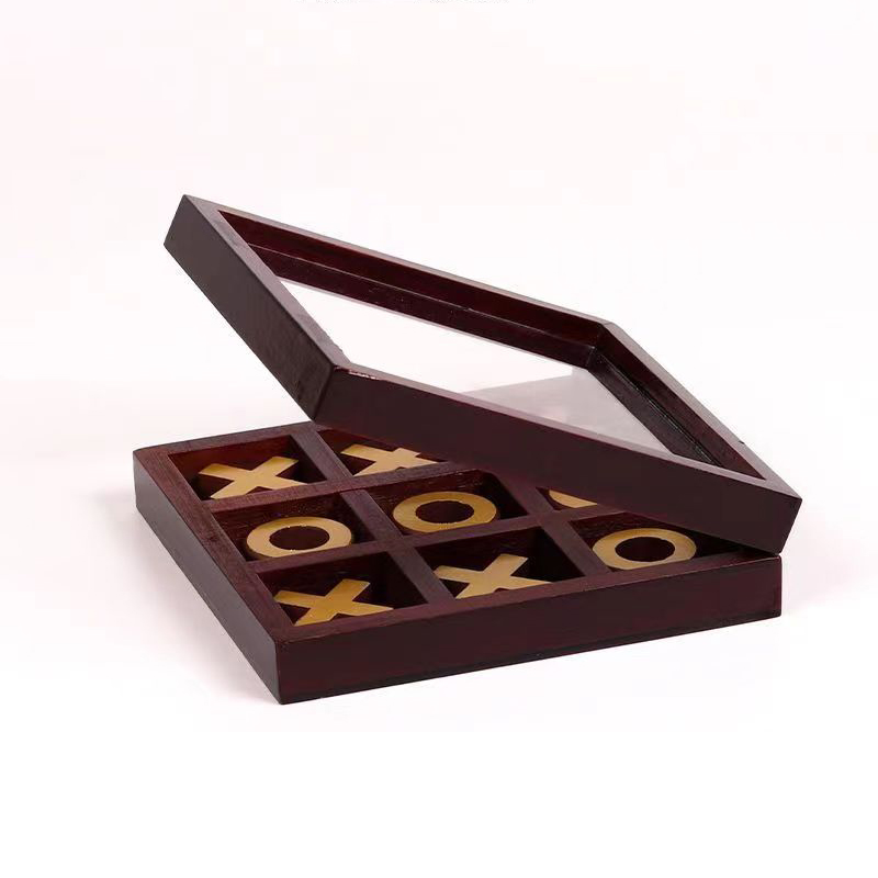 Classic XOXO Wooden Tic Tac To - Party Games Juegos De Mesa のレビューと価格
