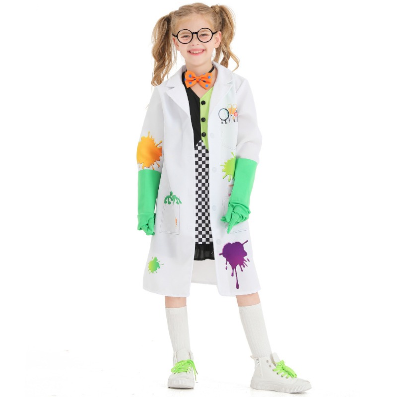 Kids Mad Scientist Costume Gir - Party Games Lab のレビューと価格