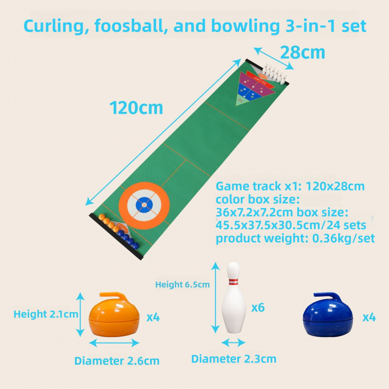 Curling Tabletop Game Set, Min - Party Games Game のレビューと価格