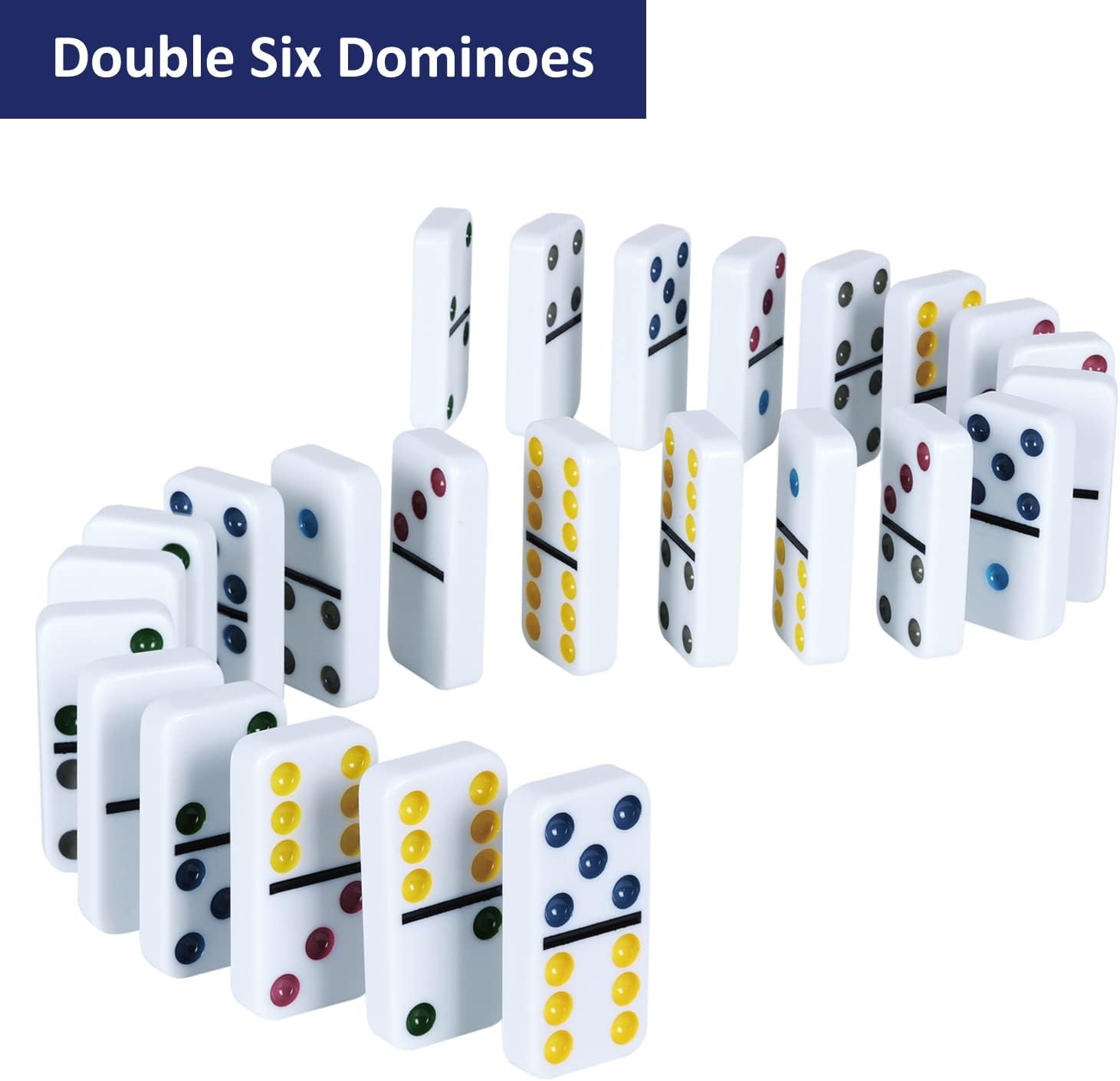 Double 6 Dominos Set for Adult - Party Games Box のレビューと価格