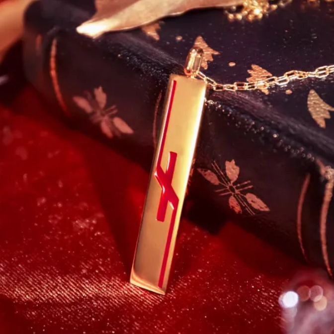 Irregular Red Letter Pendant N - Party Games Simple のレビューと価格